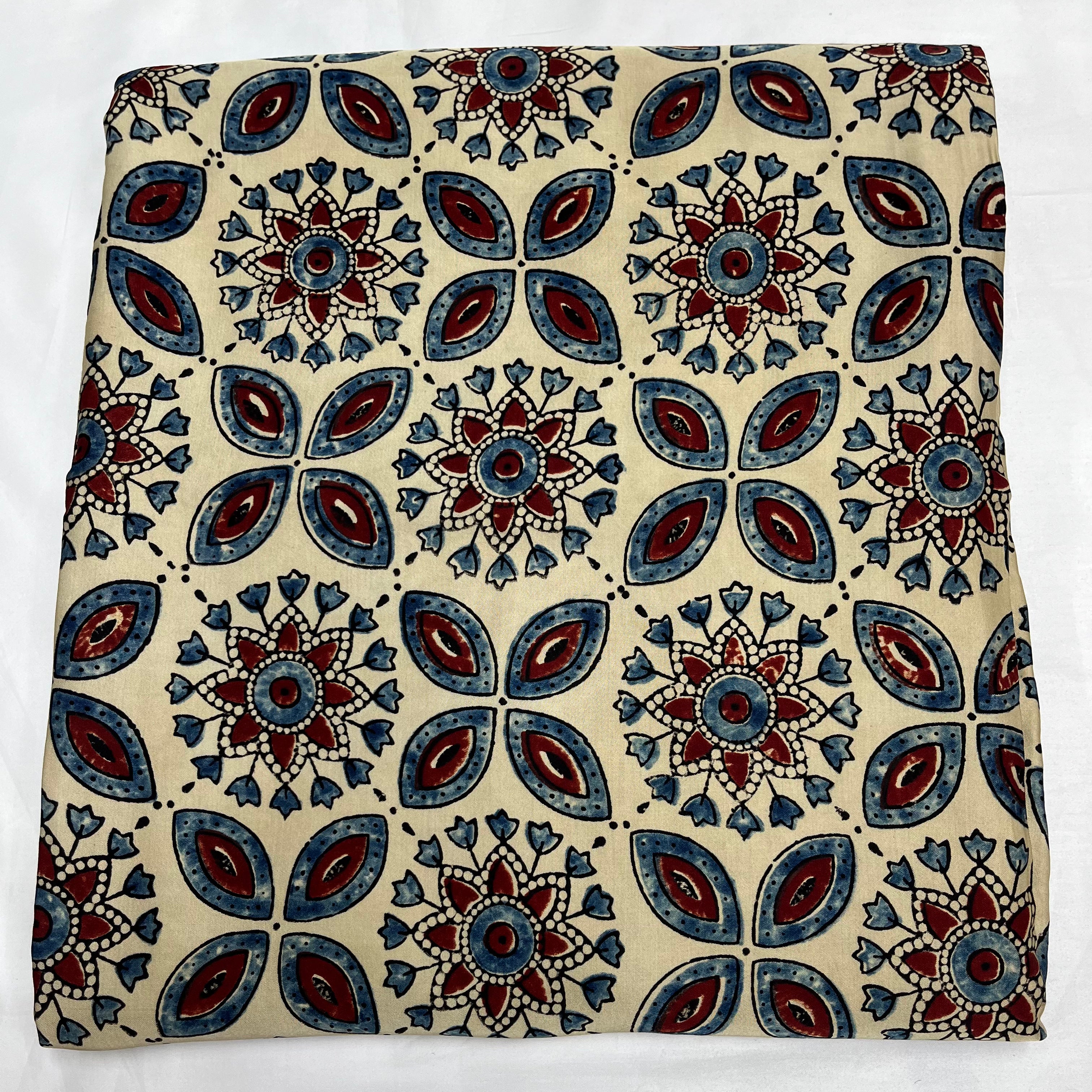 Pure Modal Ajrakh HandBlock Print