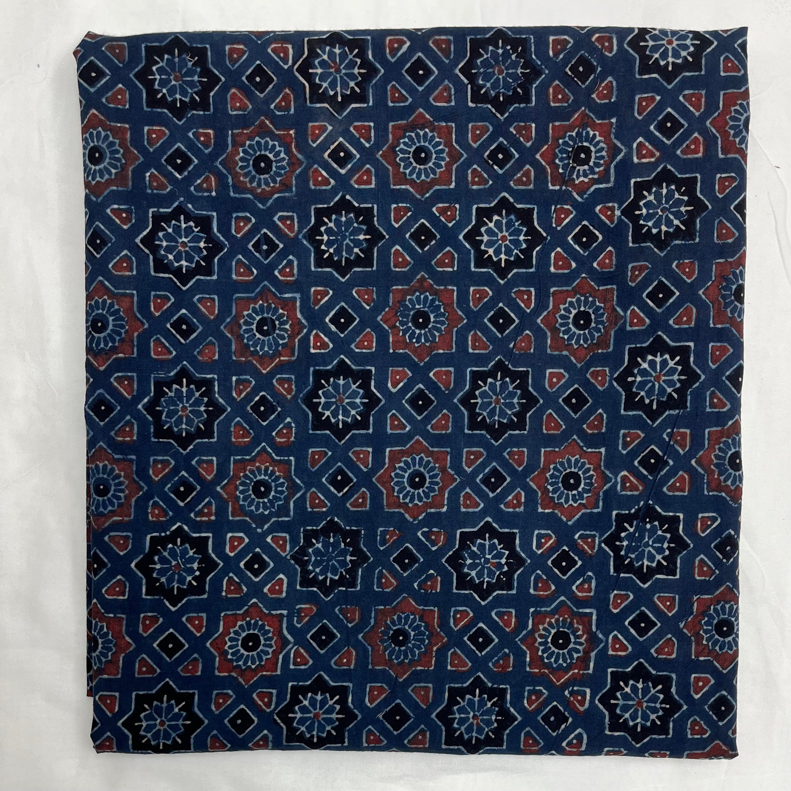 Pure Ajrakh Cotton Block Print