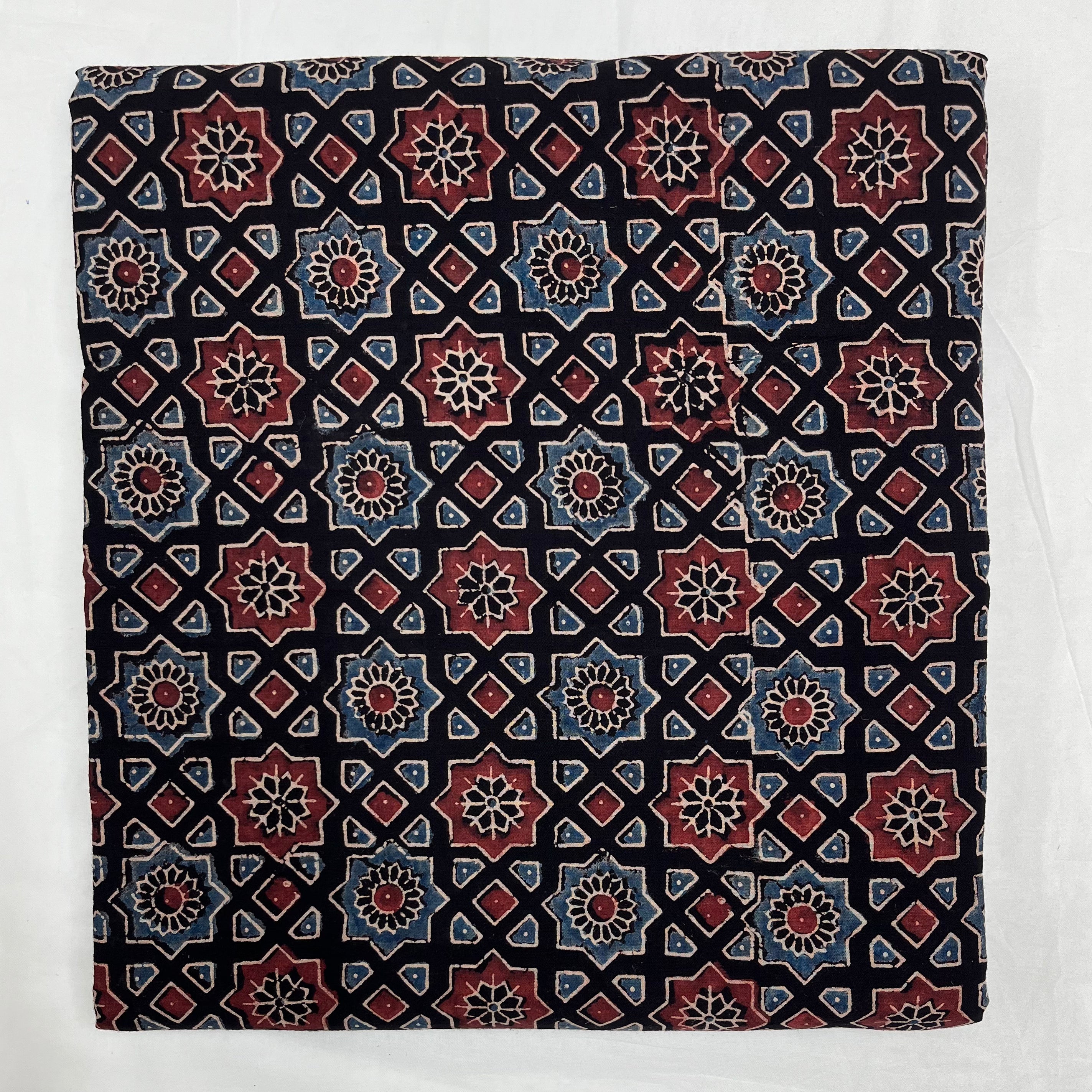 Pure Ajrakh Cotton Block Print