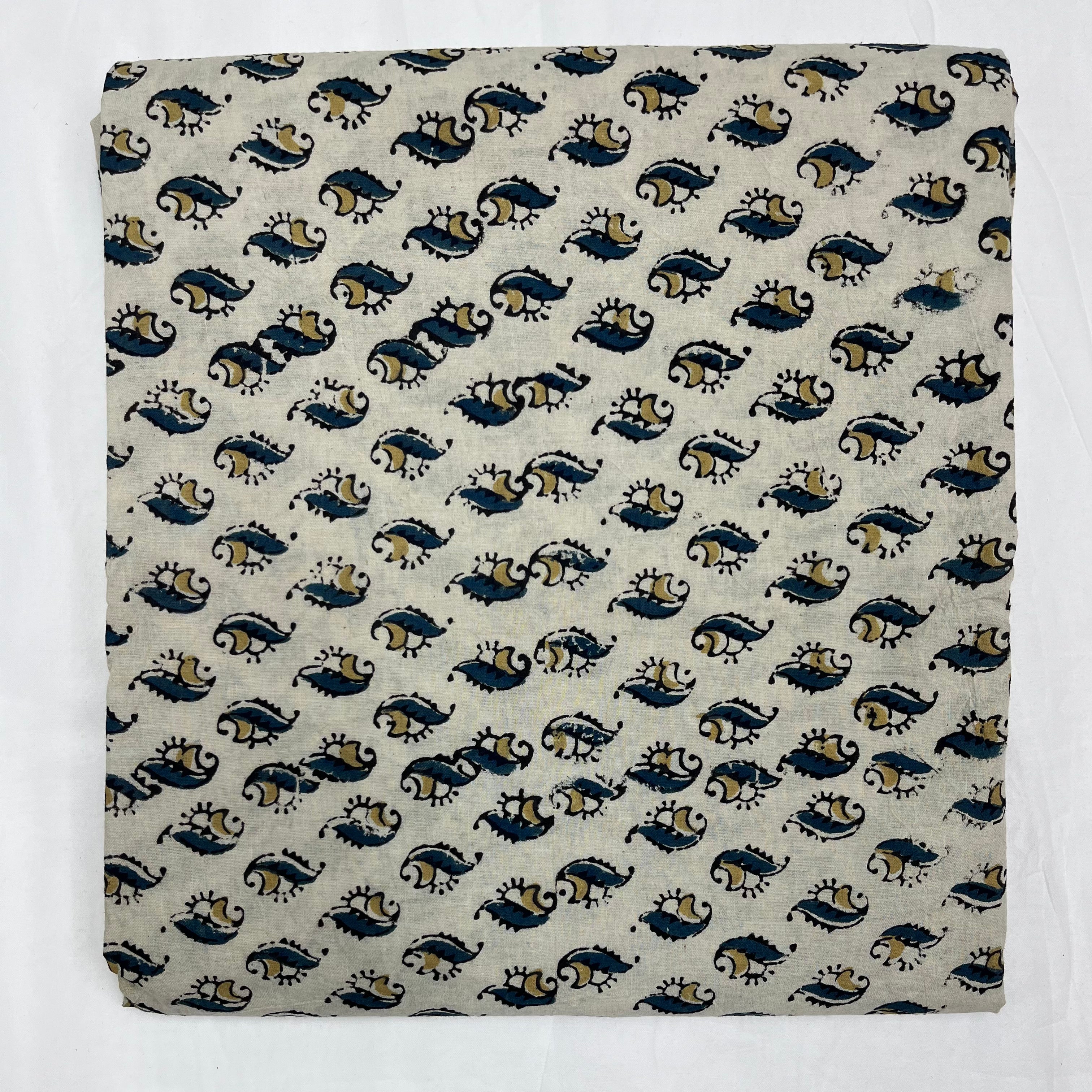 Pure Ajrakh Cotton Block Print