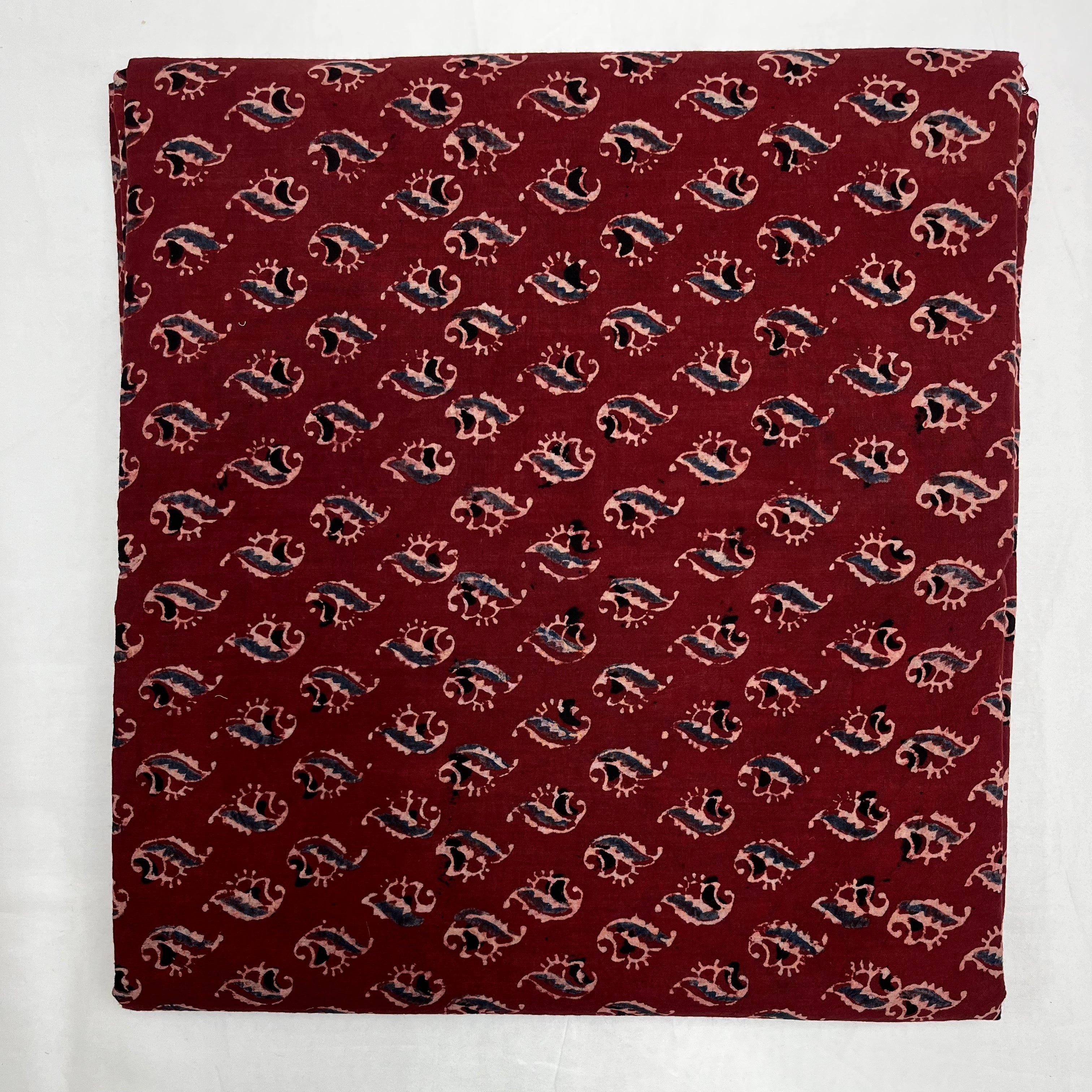 Pure Ajrakh Cotton Block Print