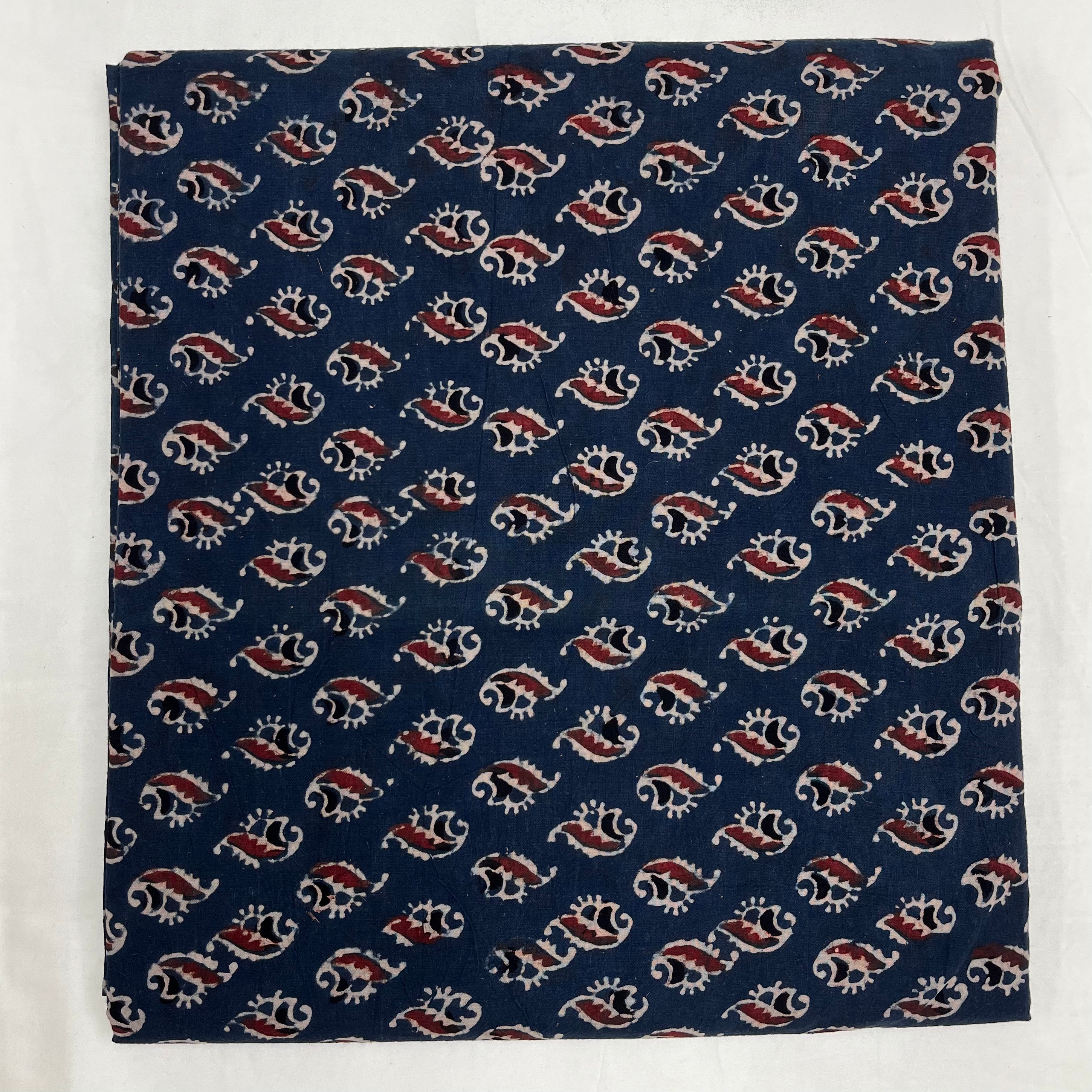Pure Ajrakh Cotton Block Print