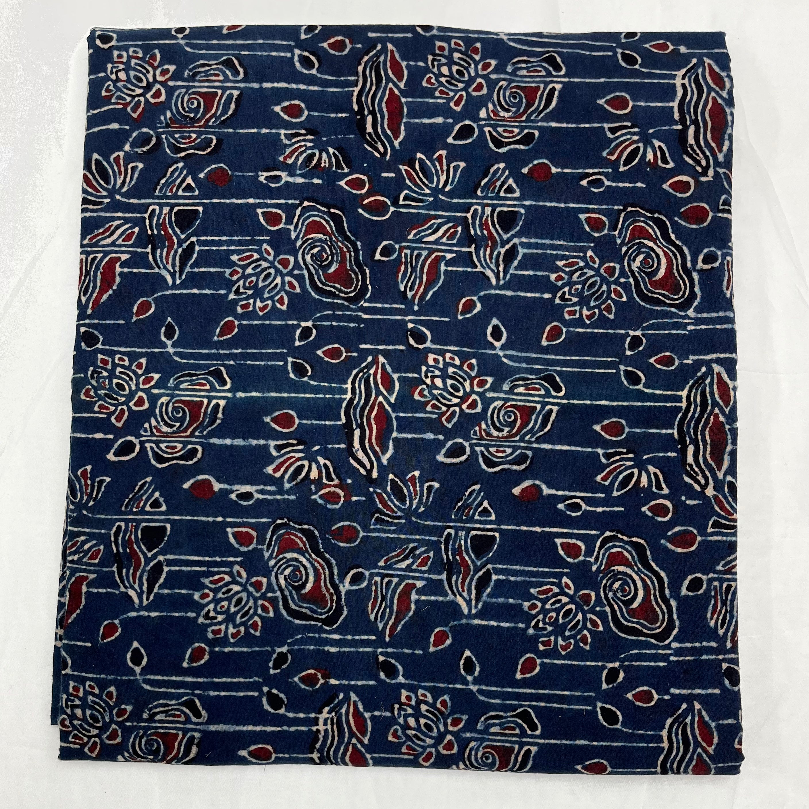 Pure Ajrakh Cotton Block Print