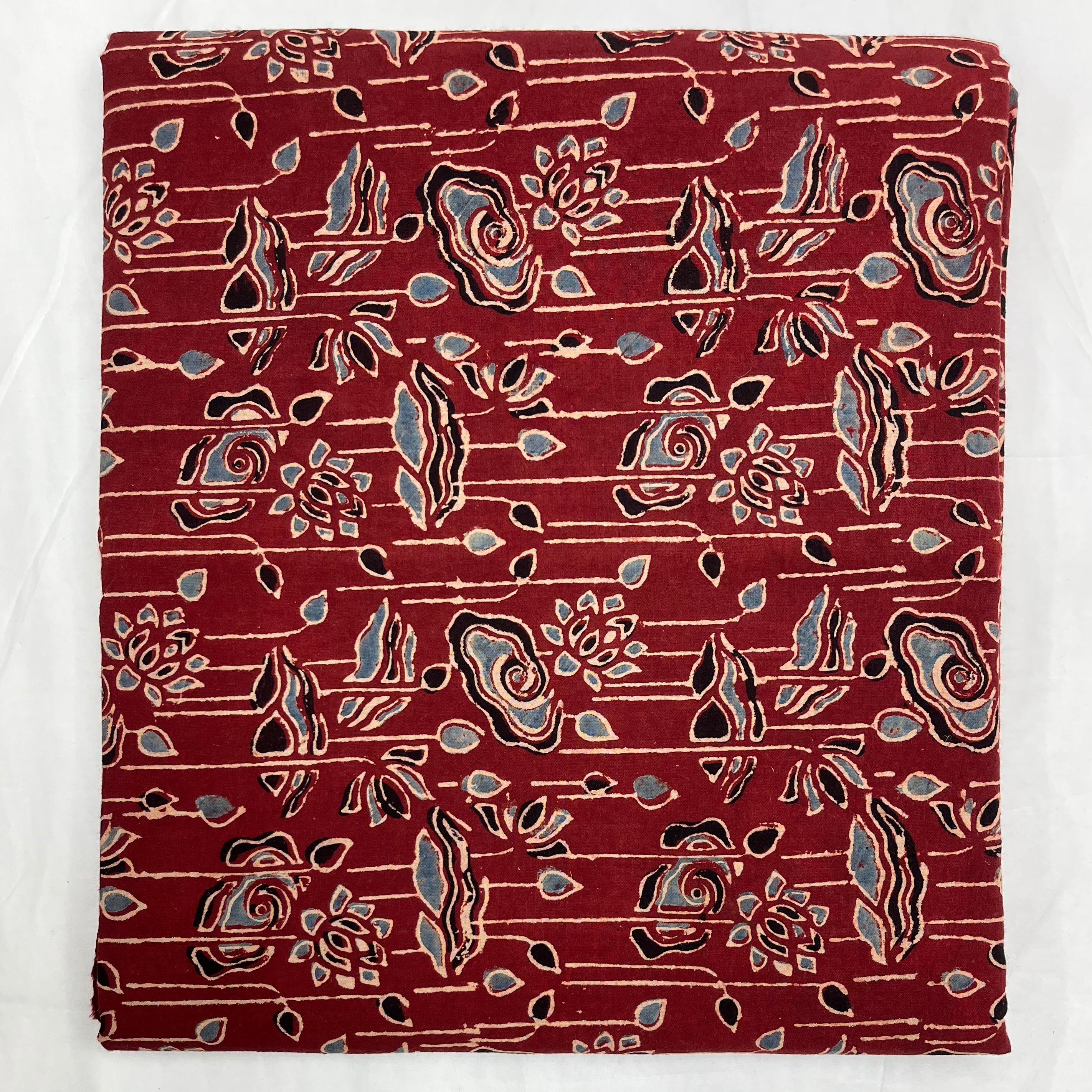 Pure Ajrakh Cotton Block Print