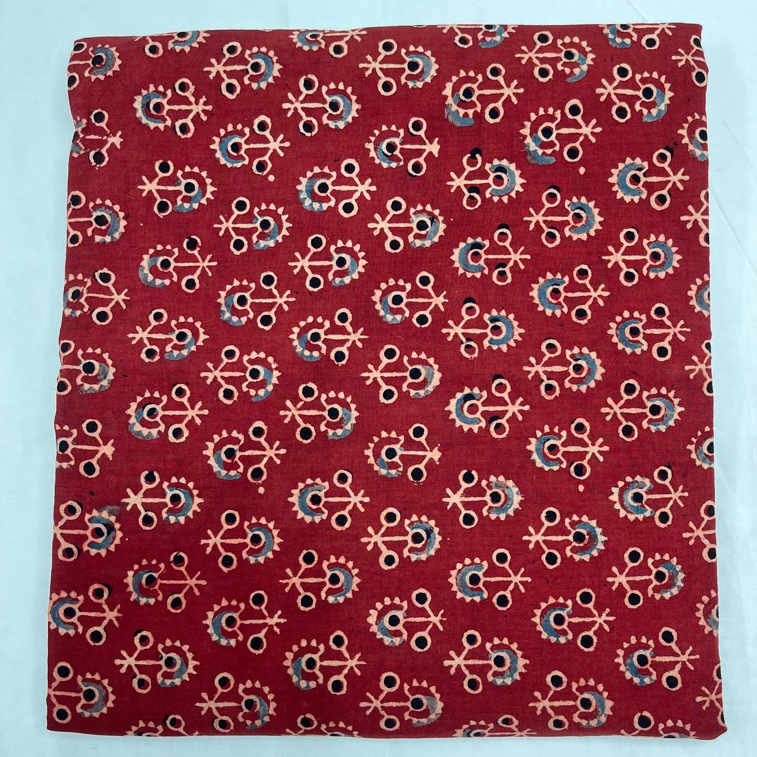 Pure Ajrakh Cotton Block Print