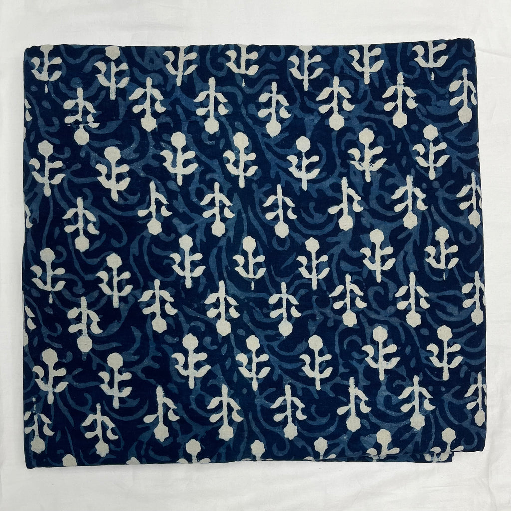 Pure Cotton Indigo Block Print