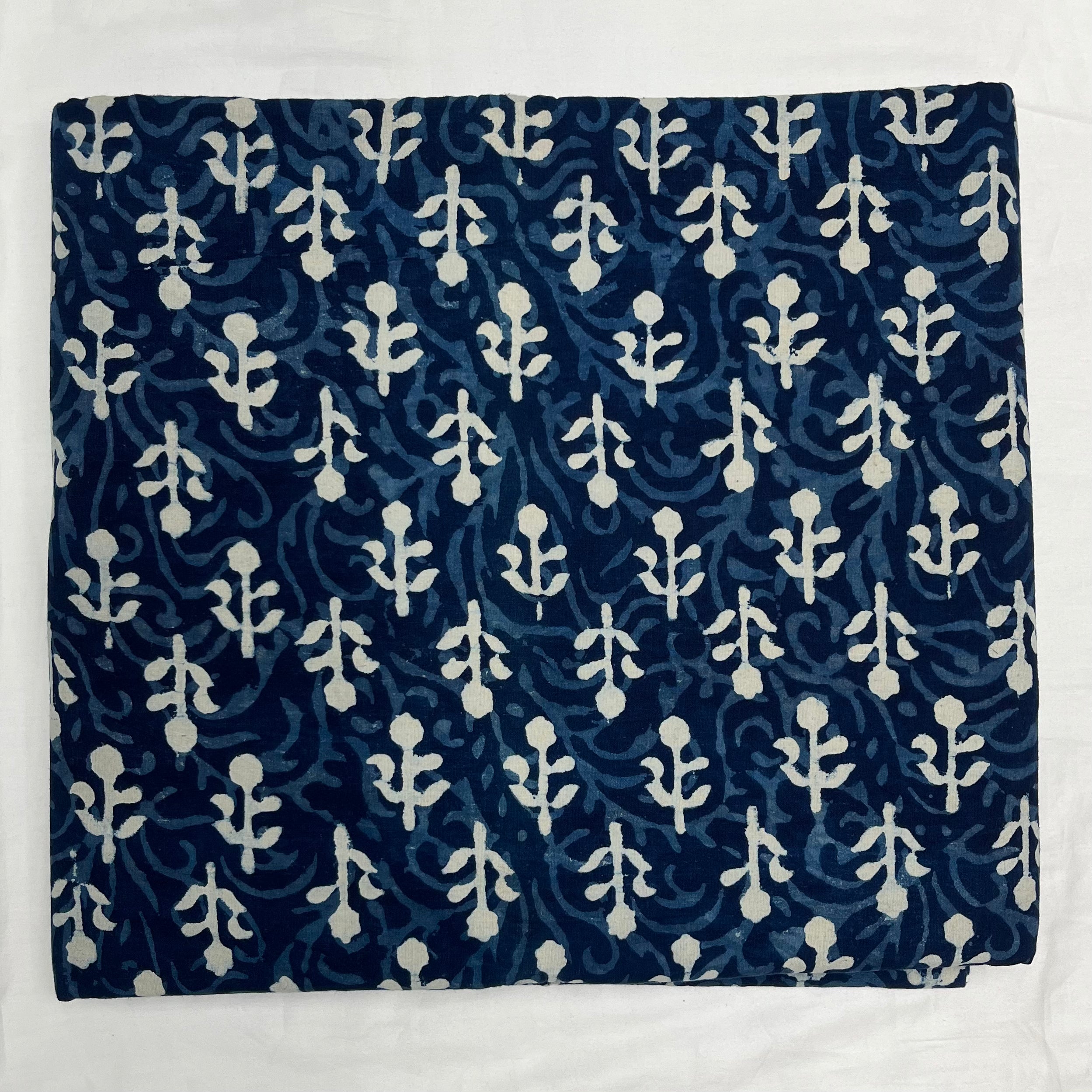 Pure Cotton Indigo Block Print