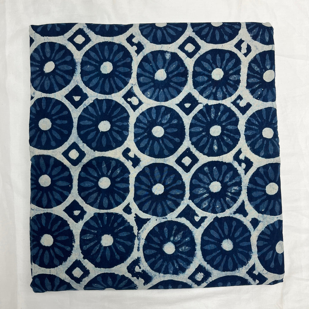 Pure Cotton Indigo Block Print
