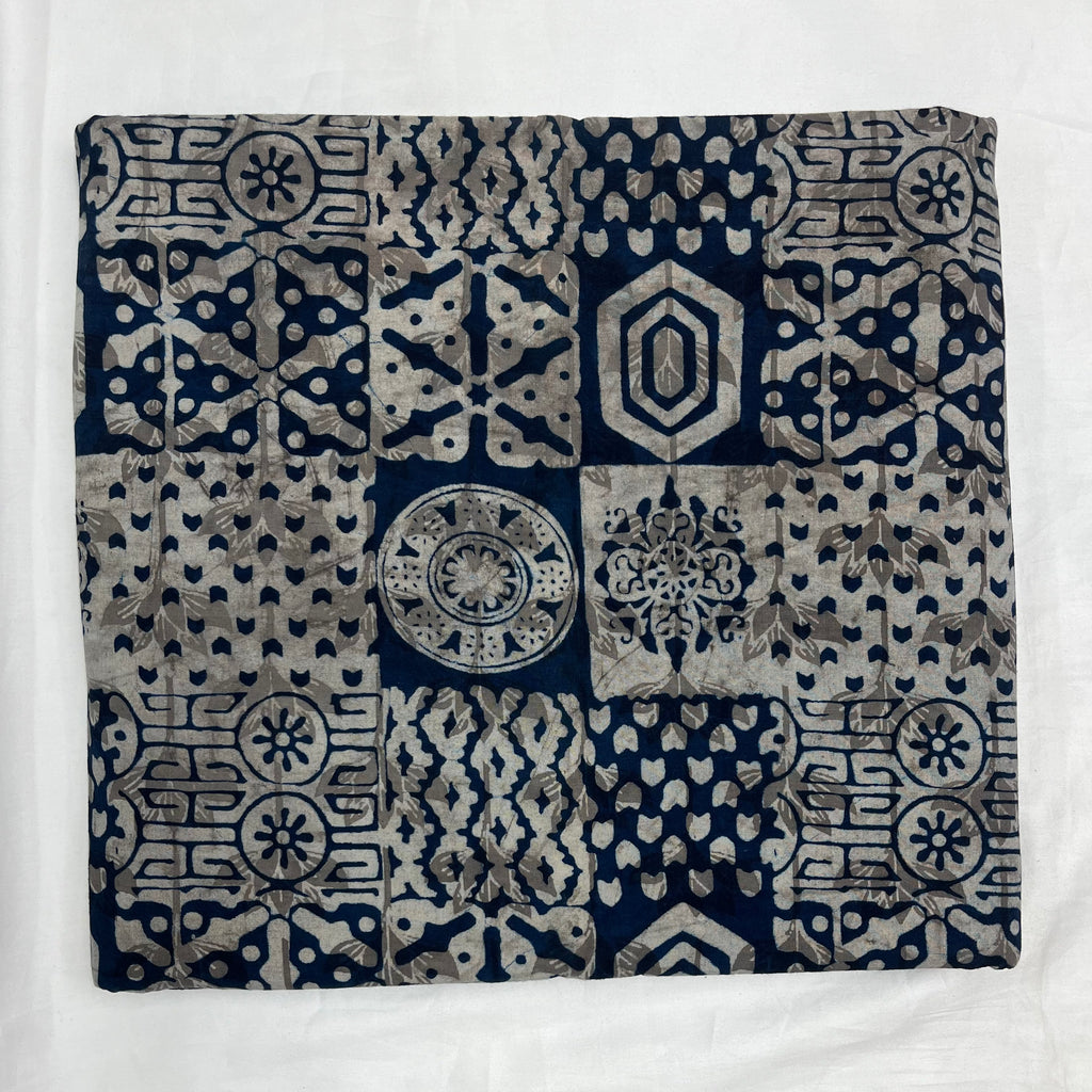 Pure Cotton Indigo Block Print