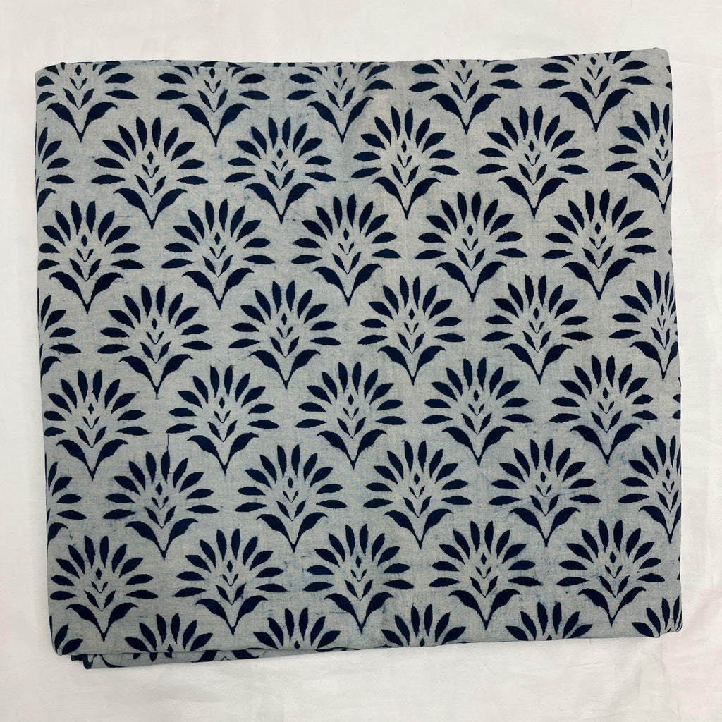 Pure Cotton Indigo Block Print