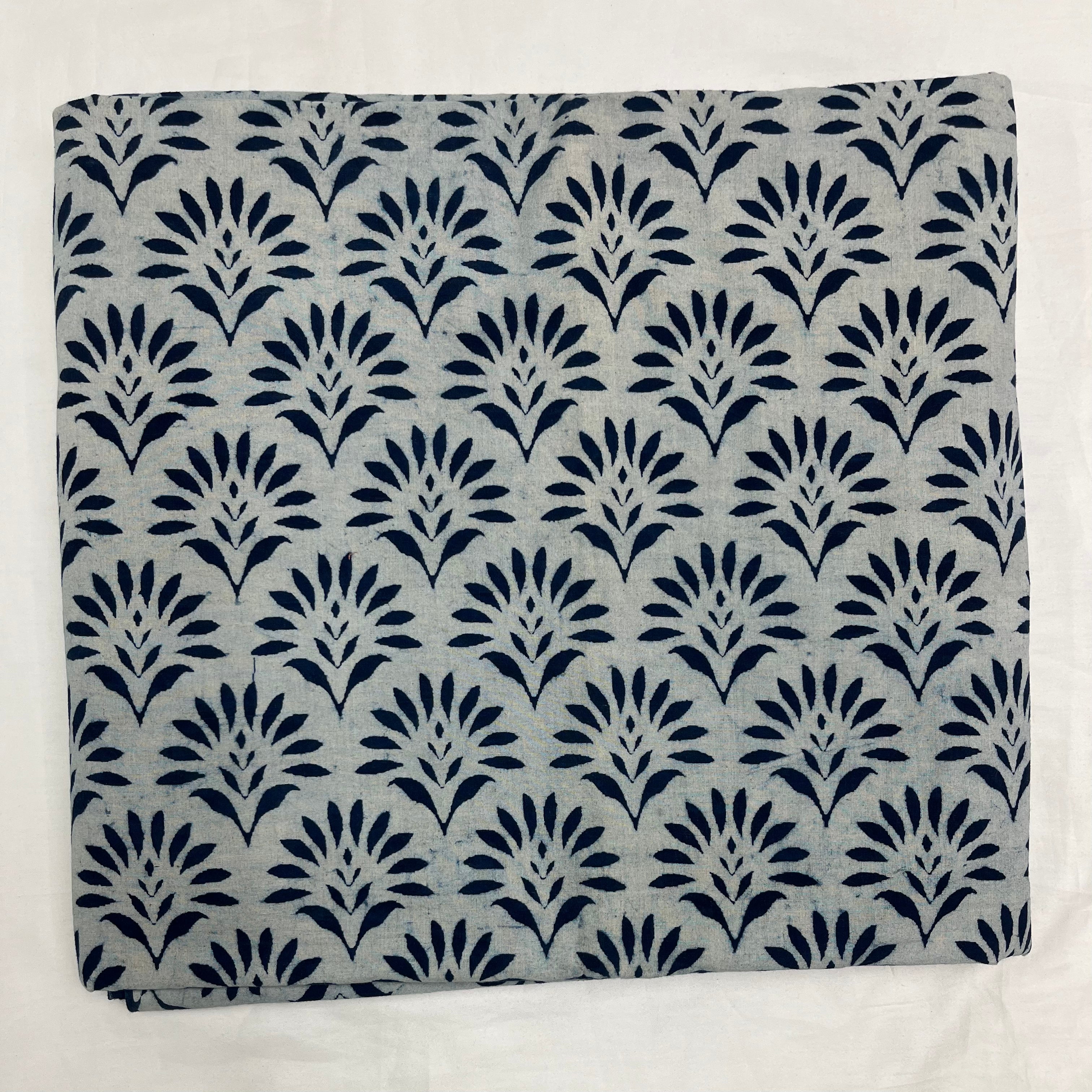 Pure Cotton Indigo Block Print