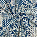 Pure Cotton Indigo Block Print