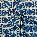 Pure Cotton Indigo Block Print
