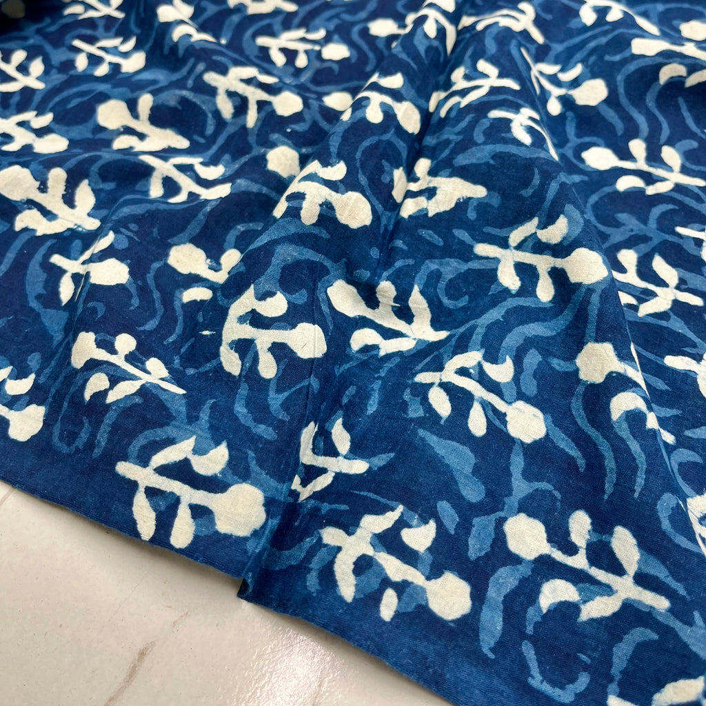 Pure Cotton Indigo Block Print