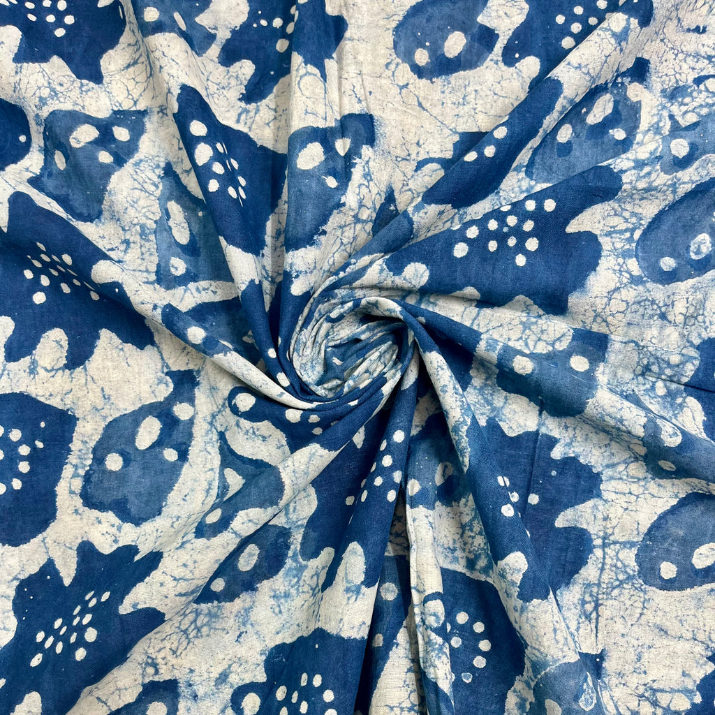 Pure Cotton Indigo Block Print