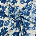 Pure Cotton Indigo Block Print