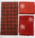 Unstitched 3 Piece - Pure Cotton Handblock Batik Suit