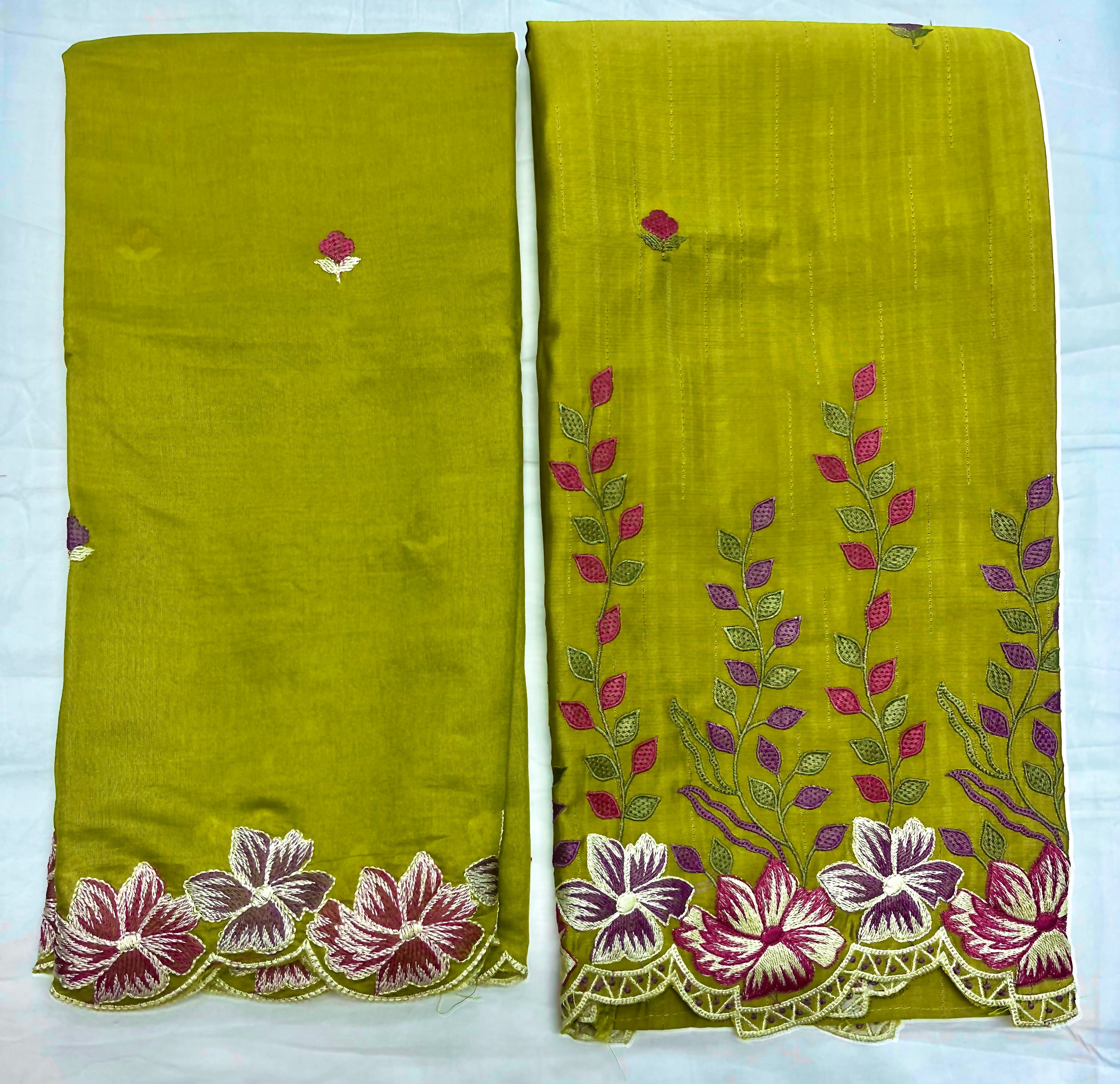 Unstitched 3 Piece – Muslin Silk With Thread Embroidery Suit