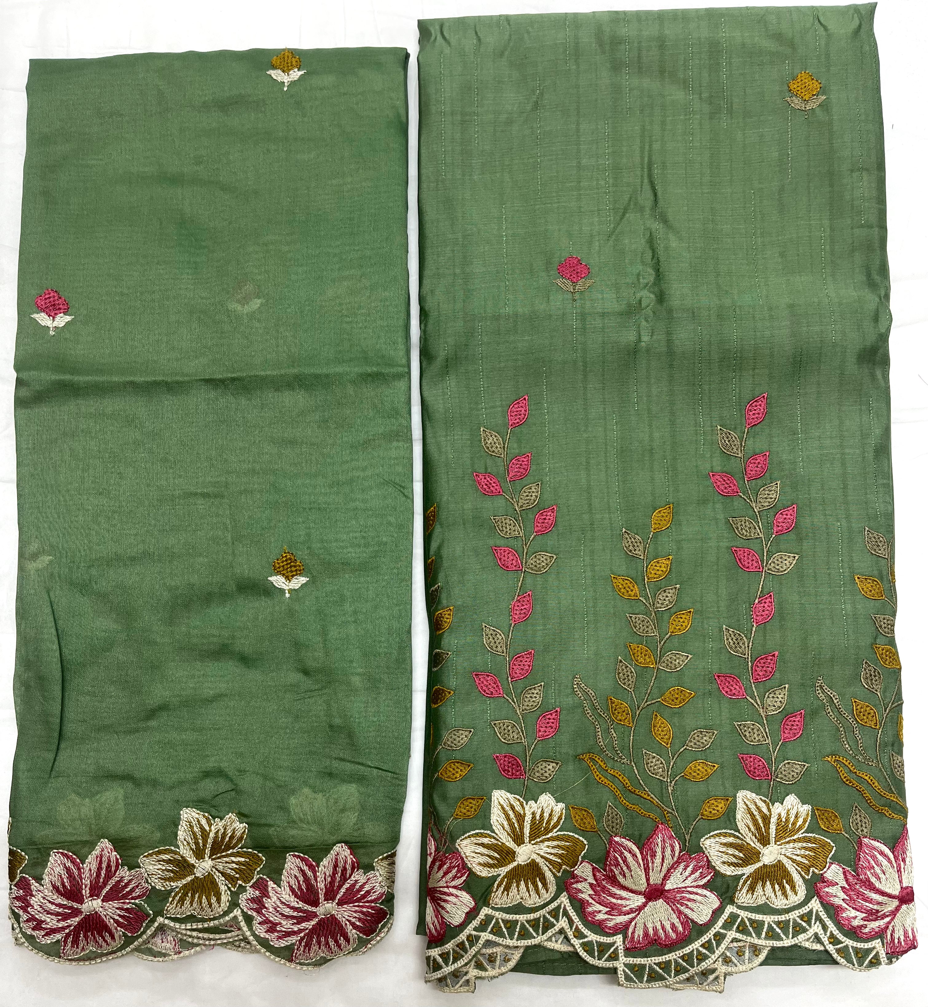 Unstitched 3 Piece – Muslin Silk With Thread Embroidery Suit
