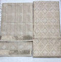 Unstitched 3 Piece – Tussar Munga Silk with Resham Embroidery & Banarasi Weaving Suit