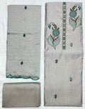 Unstitched 3 Piece – Muslin Silk with Multicolor Thread Embroidery Suit