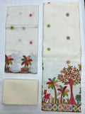 Unstitched 3 Piece – Muslin Silk with Multicolor Thread Embroidery Suit
