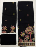 Unstitched 3 Piece – Muslin Silk with Multicolor Thread Embroidery Suit