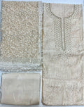 Unstitched 3 Piece - Tussar Munga Silk Suit