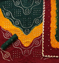 Unstitched 3 Piece Pure Cotton 3D Bandhej Suit