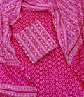 Unstitched 3 Piece - Pure Cotton Handblock Print Suit