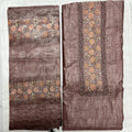 Unstitched 3 Piece - Pure Linen Tissue Silk Suit