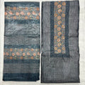 Unstitched 3 Piece - Pure Linen Tissue Silk Suit