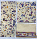 Unstitched 3 Piece - Cotton Dupion Warli Print Suit