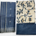 Unstitched 3 Piece - Kataan Slub Cotton Dupion Silk Suit