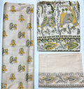 Unstitched 3 Piece - Cotton Dupion Madhubani Print Suit