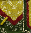 Unstitched 3 Piece Pure Cotton 3D Bandhej Suit